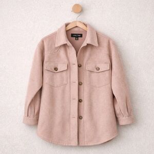 NWT Love Tree Rose Dusty Rose Mauve Pink Utility Shacket Jacket – Medium